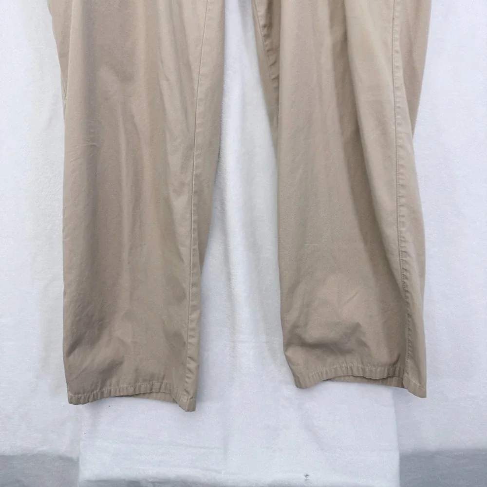 Orvis Cargo Pants Mens 38 (36x28) Beige Adjustable Waist Outdoor Hiking